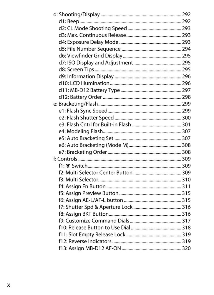 Nikon D800E — User Manual Owners Guide Reference — 471 Pg — Half Size 5.5x8.5