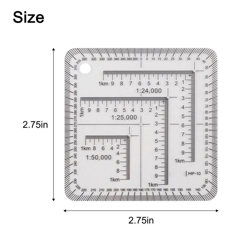 Lightweight 7cm Coordinate Ruler for Geographical Learning Applications