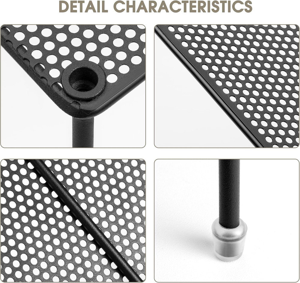 2-Pack Kitchen Cupboard Shelf Organizer for Cabinet, Expandable & Stackable Coun