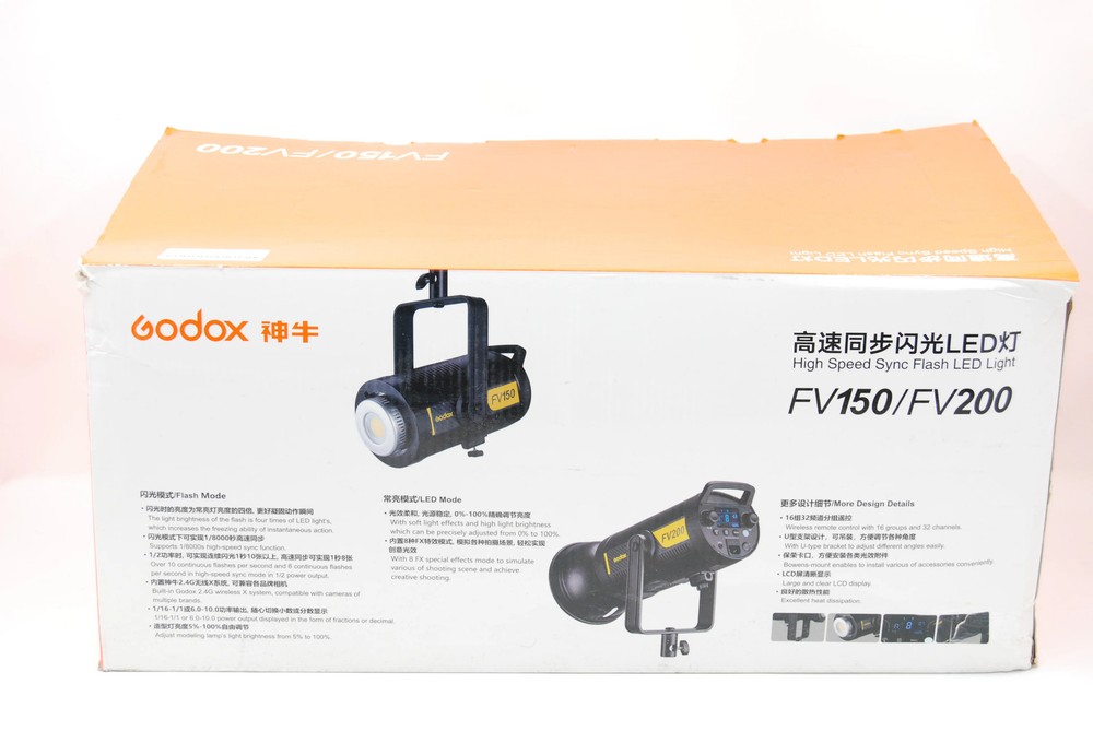 Used Godox FV200 HS Sync Flash LED Light