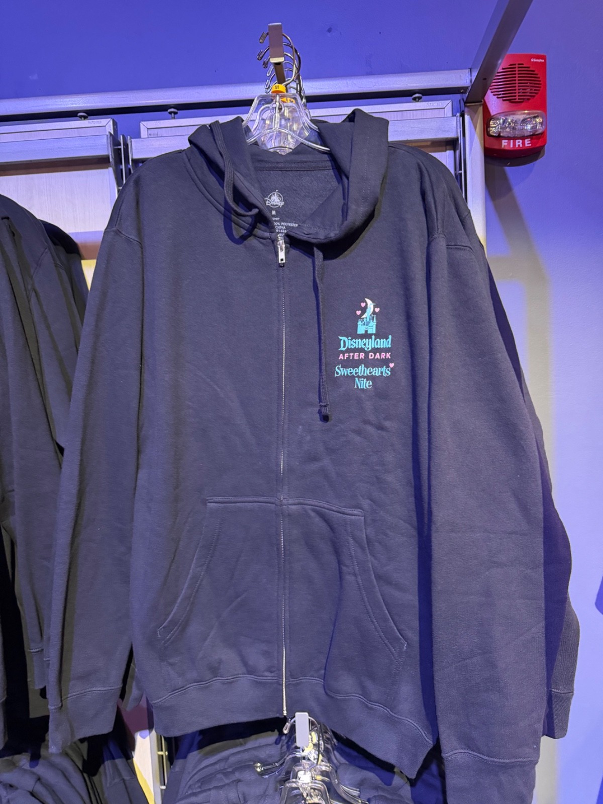 Disneyland 2026 After Dark Sweethearts Nite Zip-Up Sweatshirt (small - xxl)