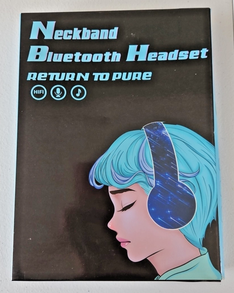 Return To Pure Bluetooth Headset Neckband Brand New in Box Black