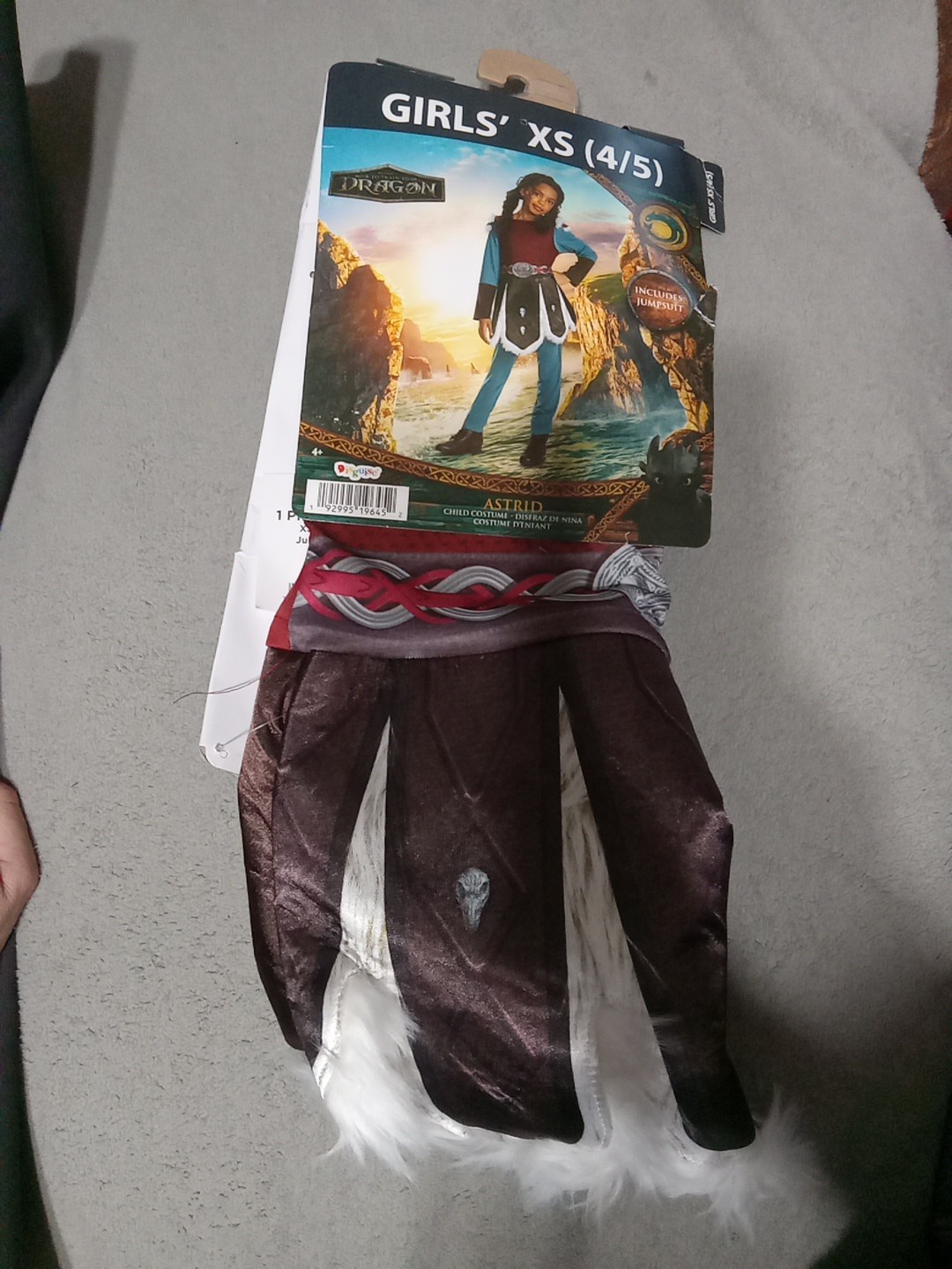 How to Train Your Dragon Astrid Costume XS 4/5 Girls Disguise Brand Halloween