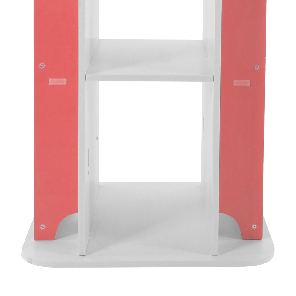 4-Tier Rotating Bookshelf with 360° Access - Sturdy Storage Solution