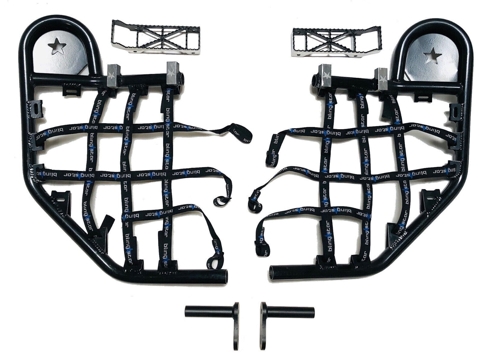 Blingstar Factory Series Nerf Bars Black Yamaha YFZ450 YFZ 450 2004-2013