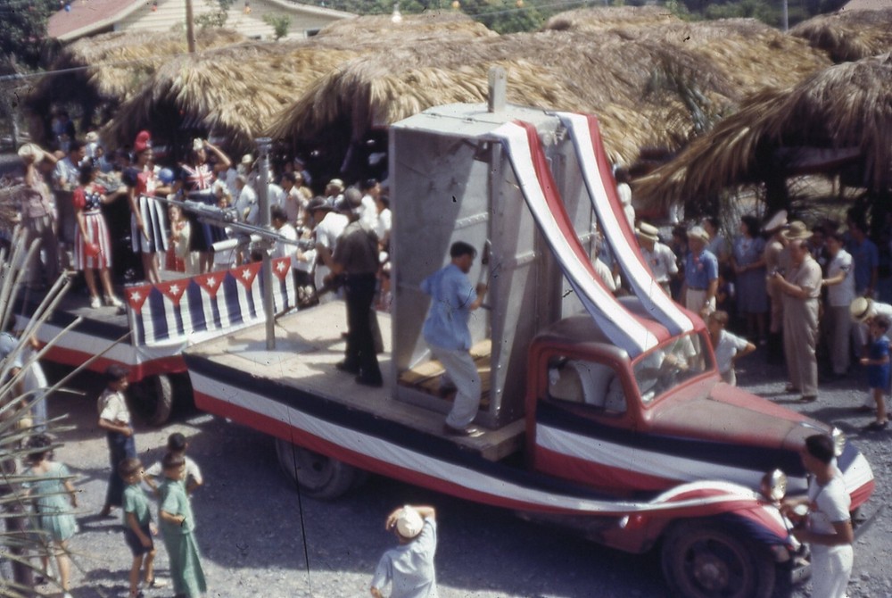 1950s PRE-CASTRO CUBA  35 MM ELECTION  CELEBRATION  FLOAT  P5