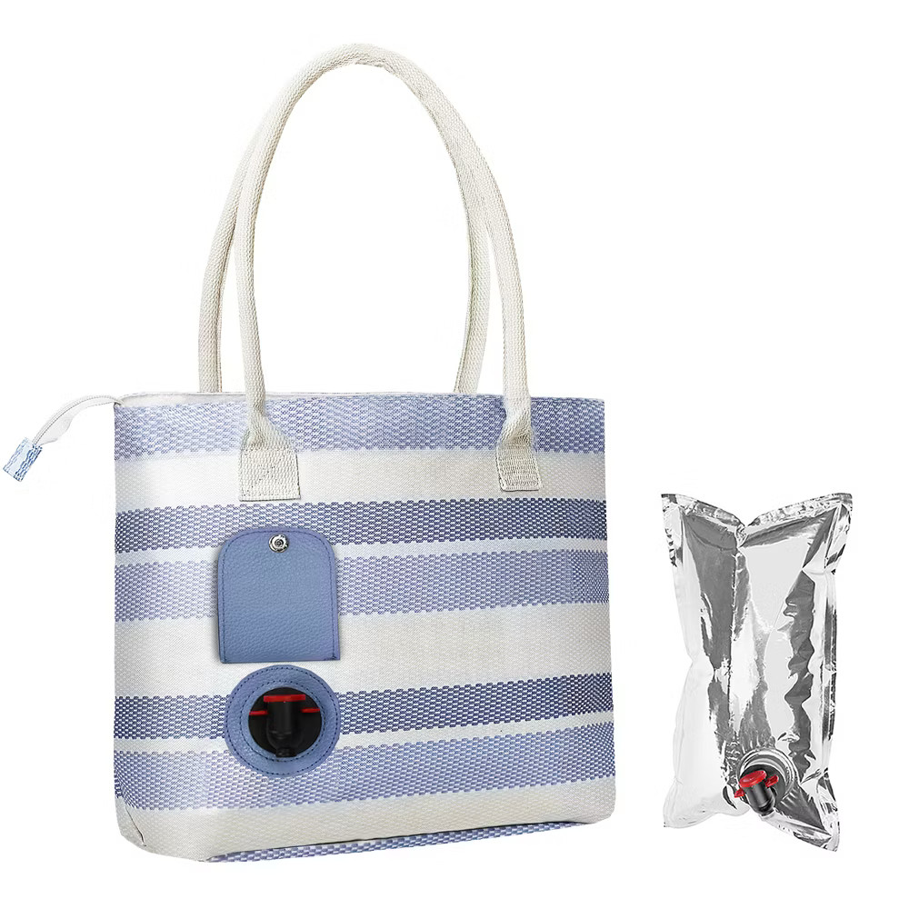 Tirrinia Wine Tote Bag with Hidden Dispenser, Insulated Large Wine