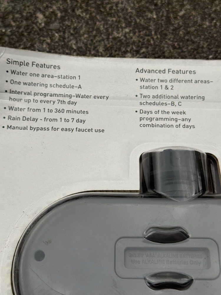 NEW Orbit 56544 2-Outlet Advanced Hose Faucet Timer Programmable Battery Operate