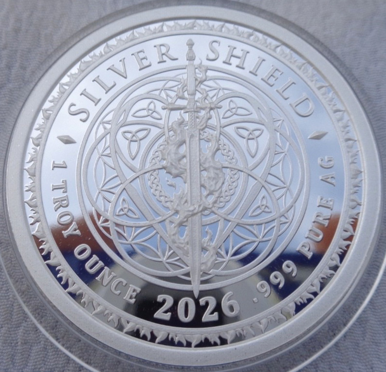 1 oz. 2026 CONVERSION Silver Shield Mini-Mintage proof .999 fine silver