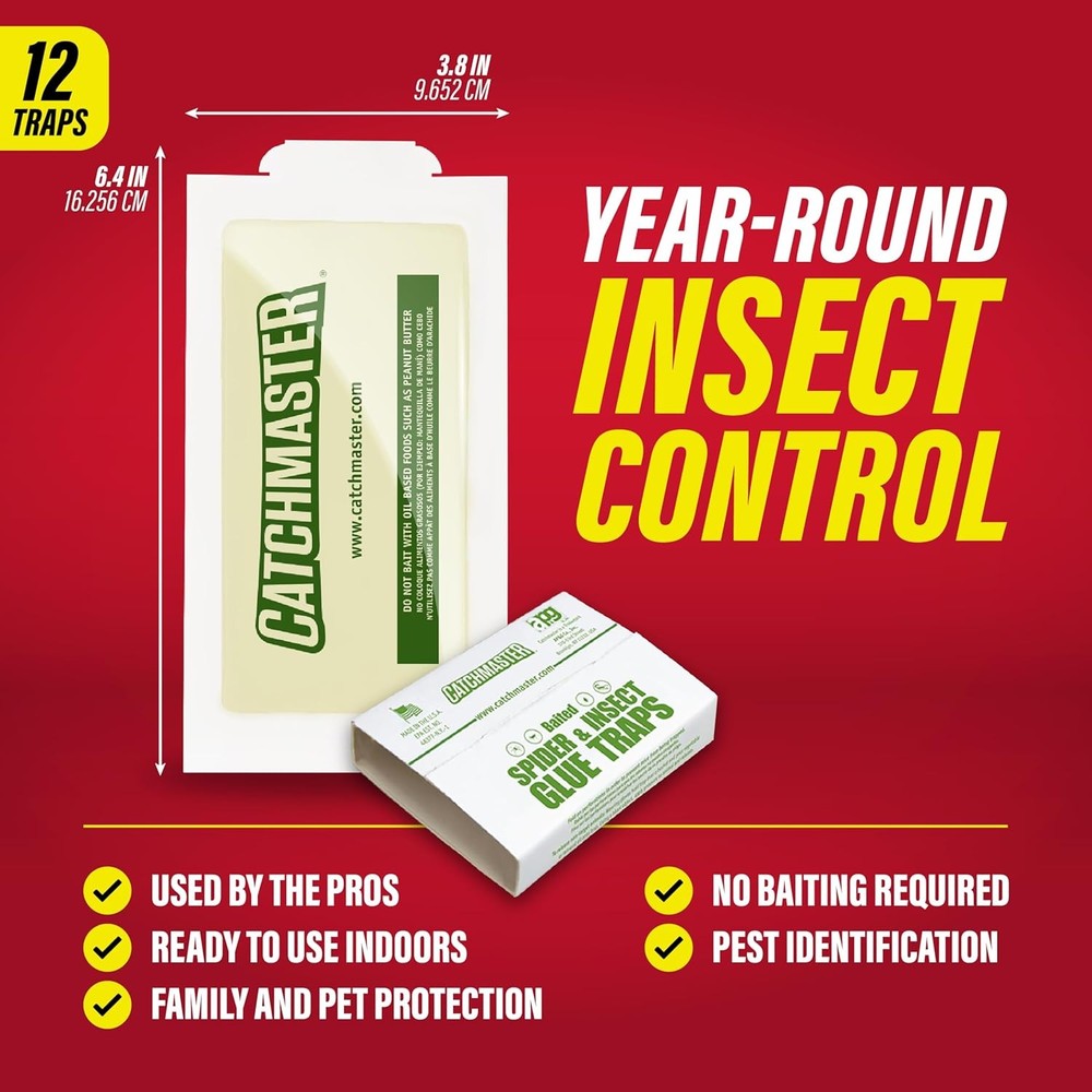 Catchmaster Crawling Pest, Spider & Insect Glue Board Traps