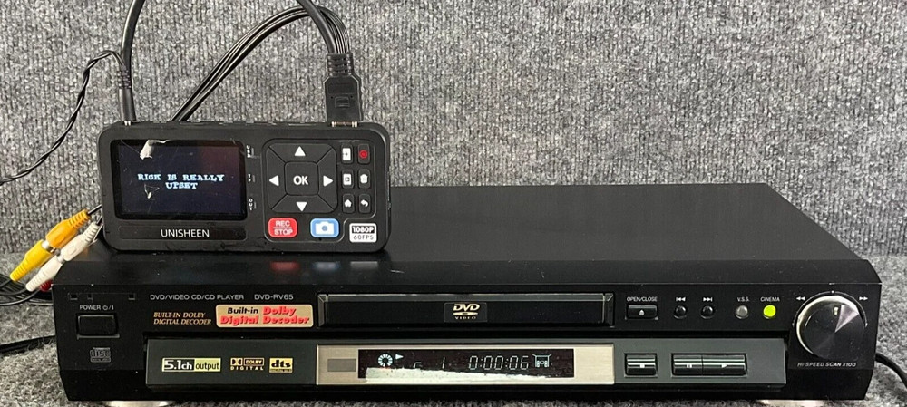 Panasonic DVD-RV65 5.1 Ch DTS Dolby Digital Decoder – Hi-Fi CD/DVD Player