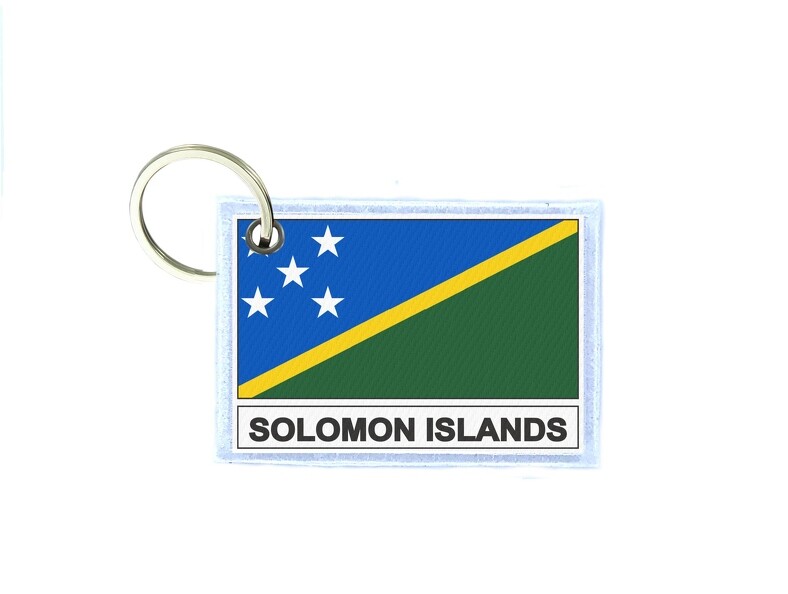 Keychain Double-Sided Flag SOL Solomon Islands