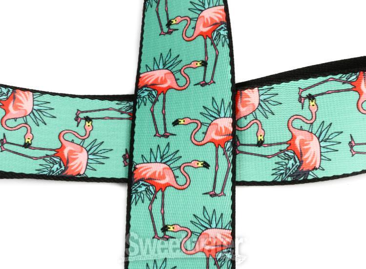Levy's MPD2 Polyester Guitar Strap - Flamingos
