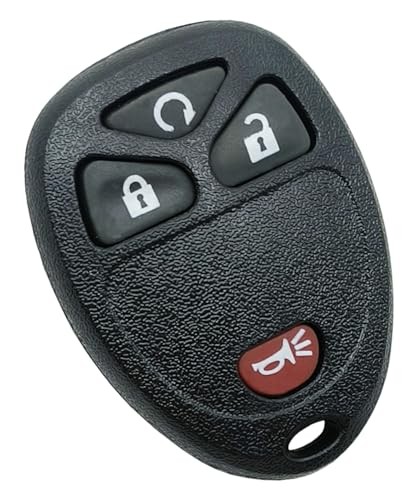 Key Fob Shell Case Replacement Fits for Chevy Silverado Avalanche 4 Buttons B