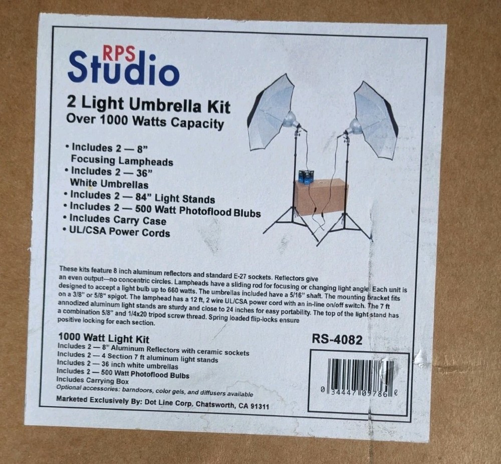 RPS Studio 2 Light Umbrella Kit