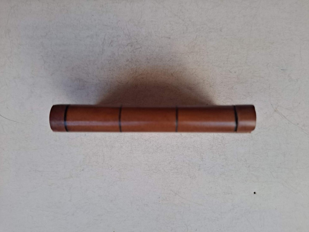 Antique Sewing Darning Tool Needle Case  German Polish Treen Transfer Ware