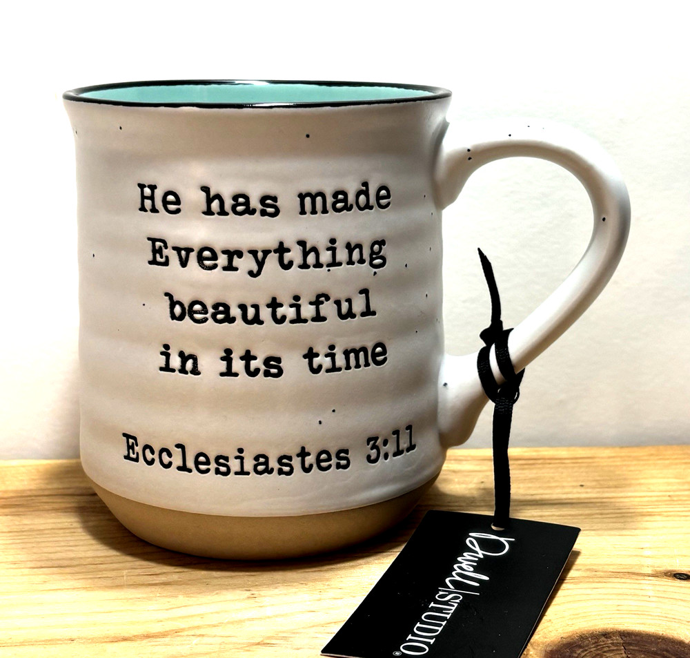Dwell Studio He Has Made Everything Beautiful Ceramic Coffee Tea Mug Cup Gift