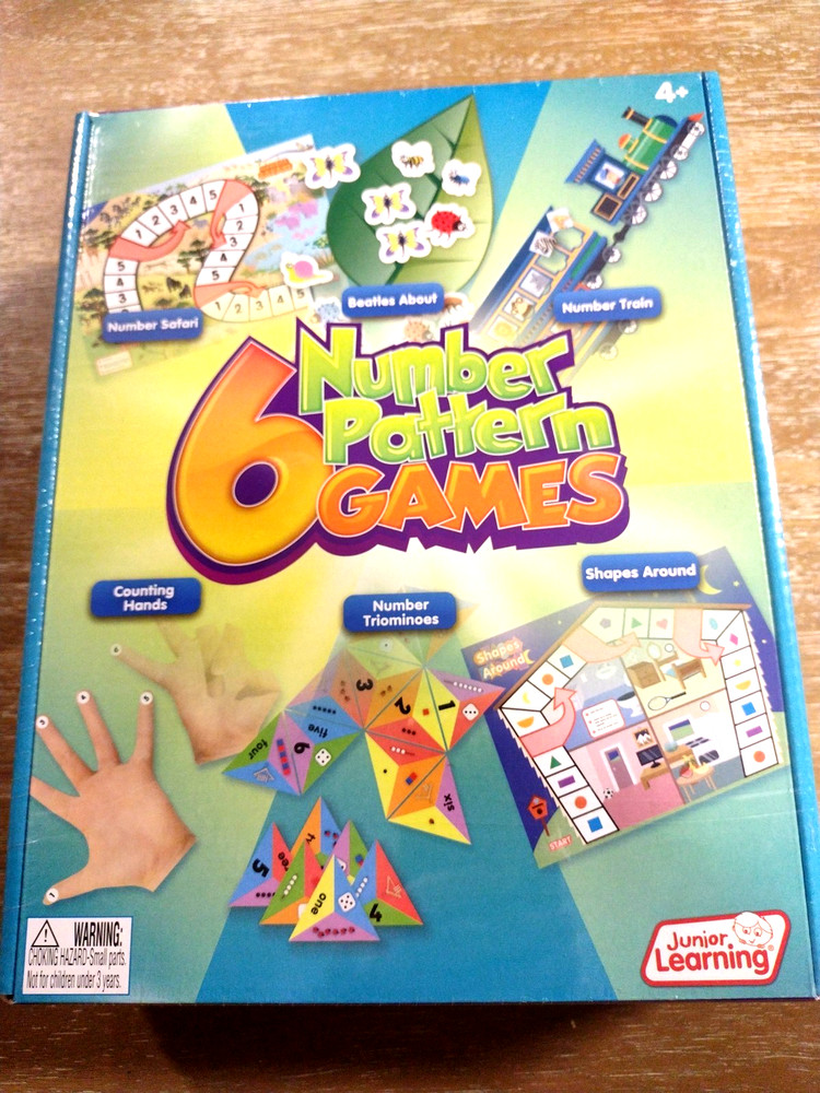 Junior Learning 6 Number Pattern Games.