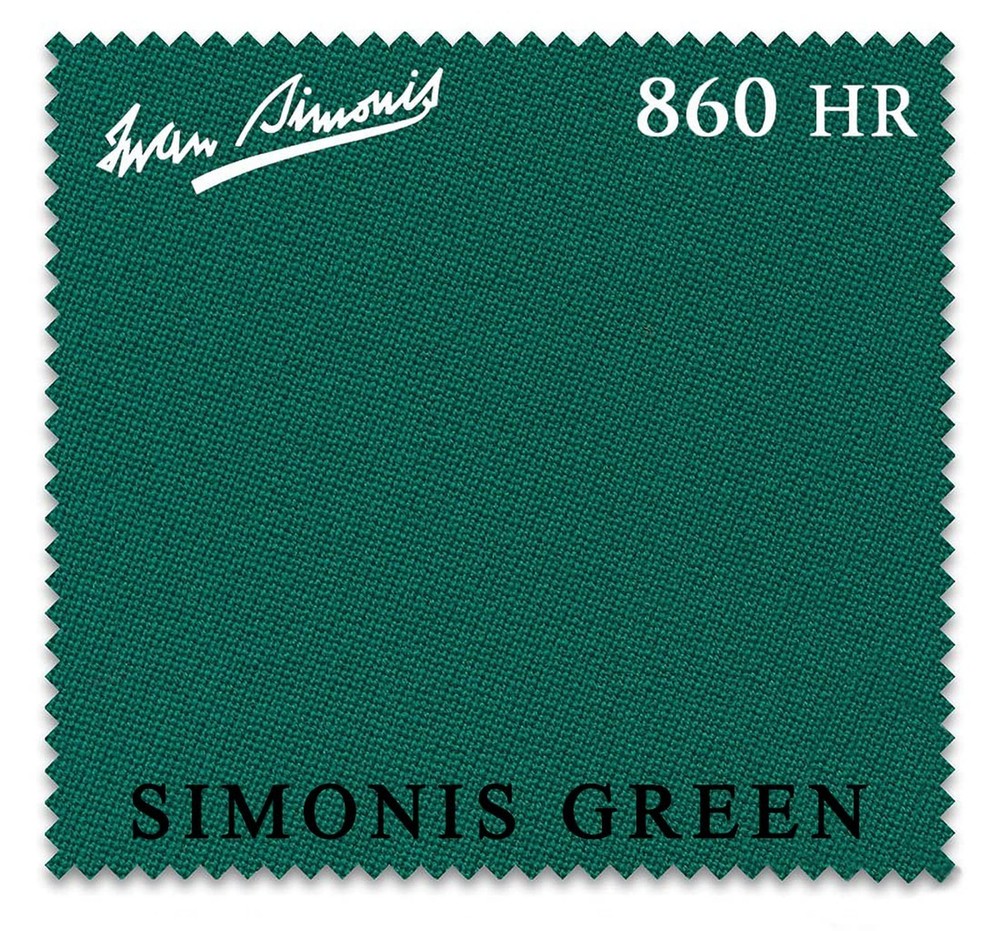 Iwan Simonis 860HR Pool Table Cloth (Simonis Green, 8 ft)