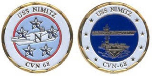USS NIMITZ Military Challenge Coin - Eagle Crest 2286
