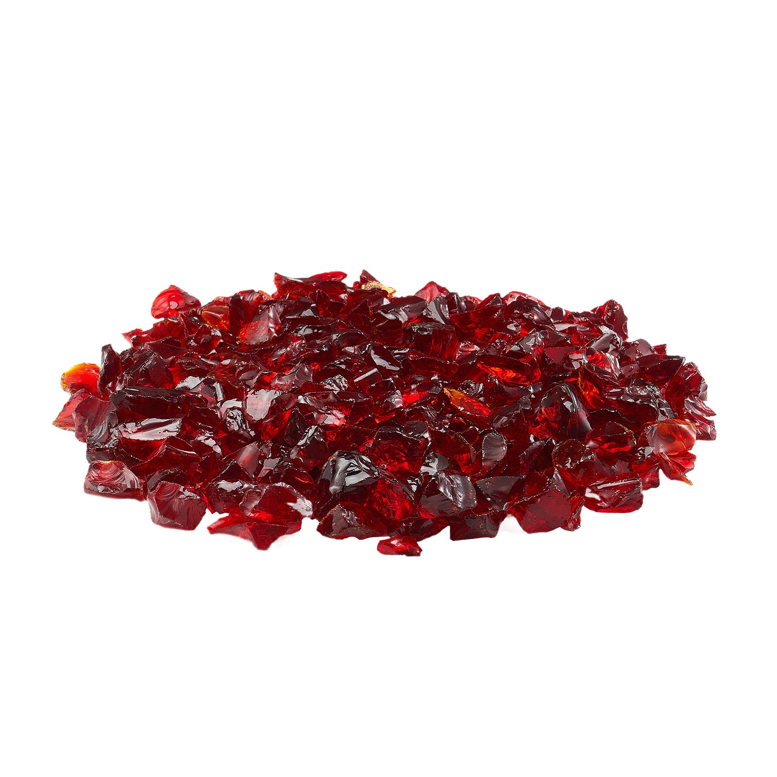 Uimoso 10 lbs Red Fire Glass 3/4-Inch for Fire Pits and Fireplace Tables