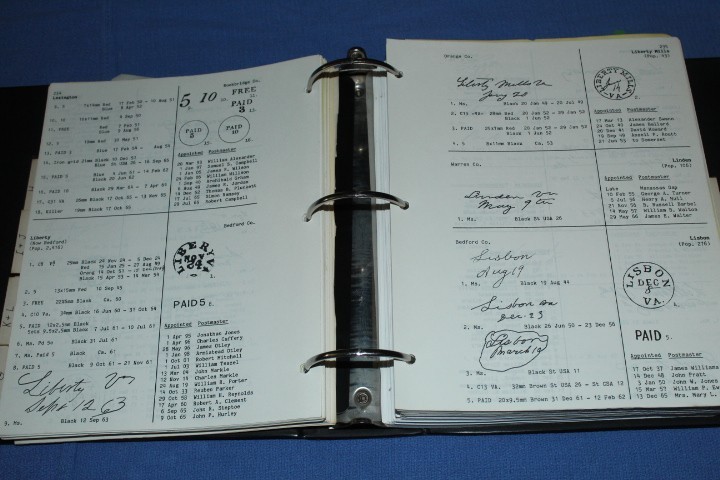 Virginia Postal Markings Postmasters Colonial 1865 Lisbeth 2nd BlueLakeStamps