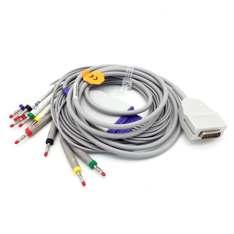EKG Leadwire Cable 10-Lead,for Mortara Burdick E350/E550/E560/EK10/Eclipse/Elite