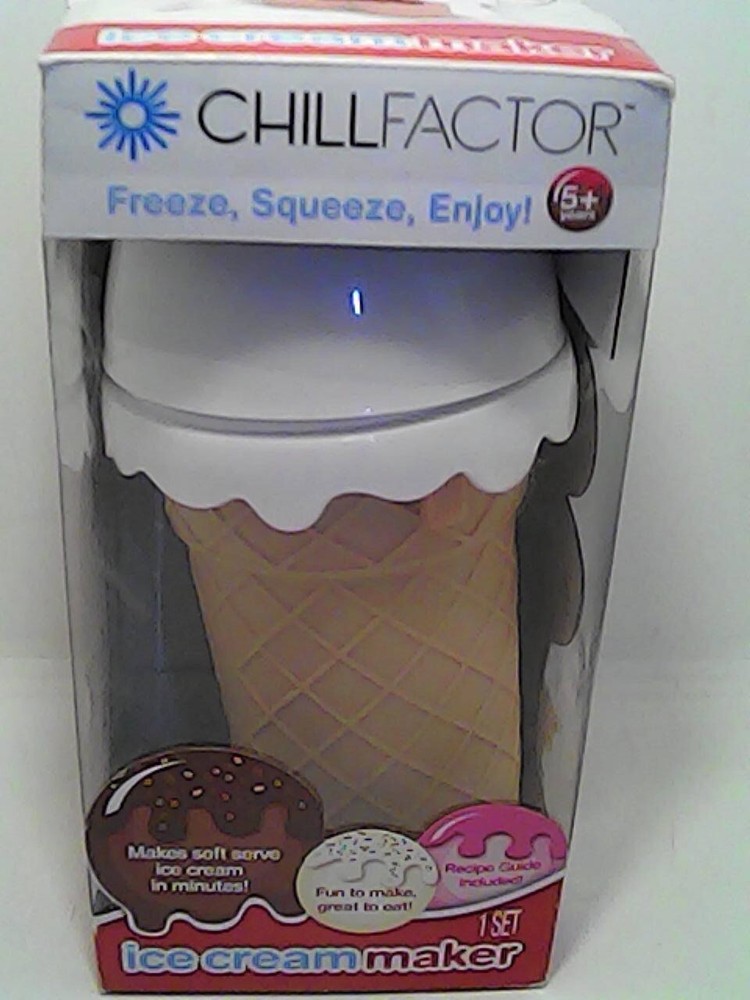 ChillFactor Ice Cream Maker with Recipes