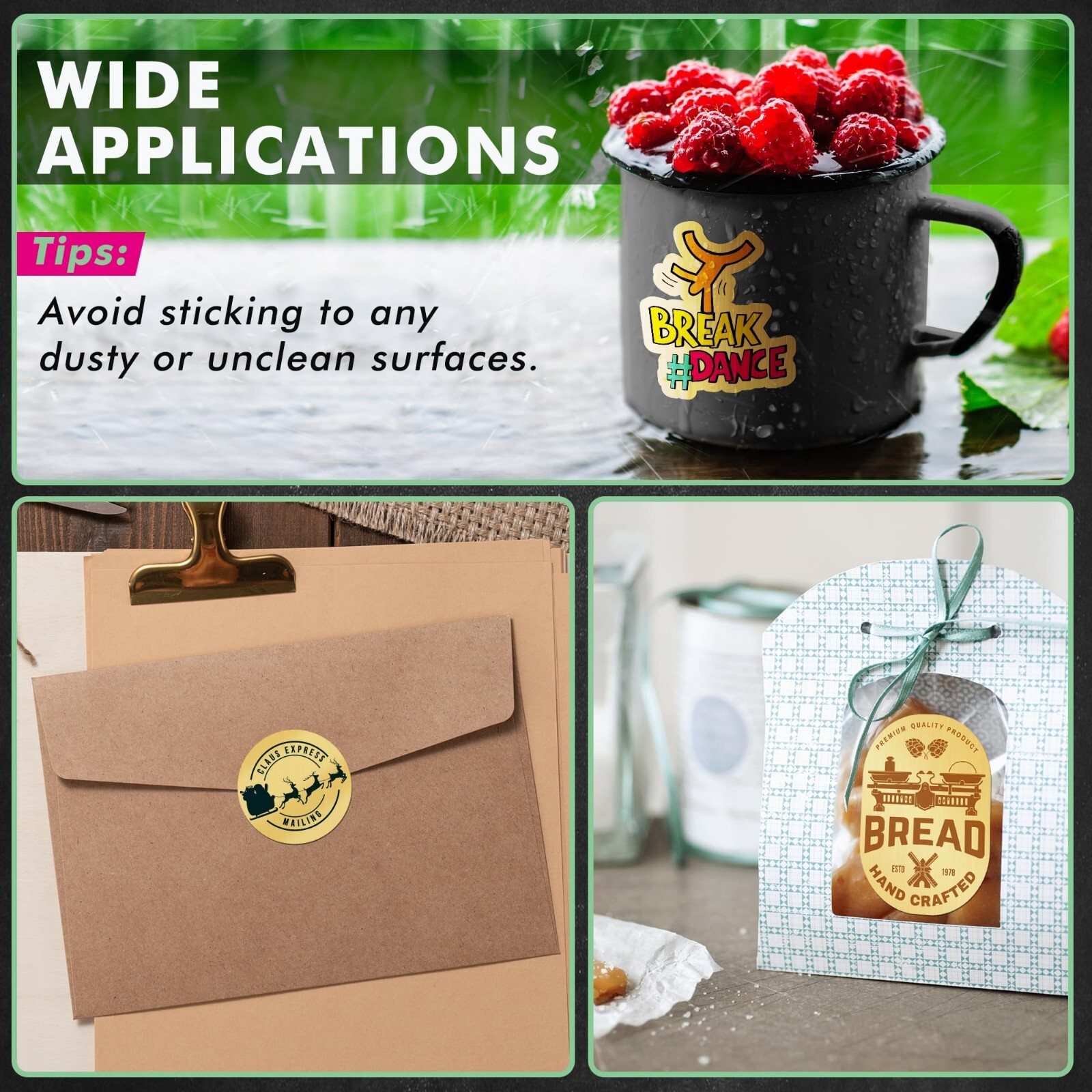 Koala Brushed Gold Vinyl Sticker Paper for Inkjet & Laser Printers Waterproof 20