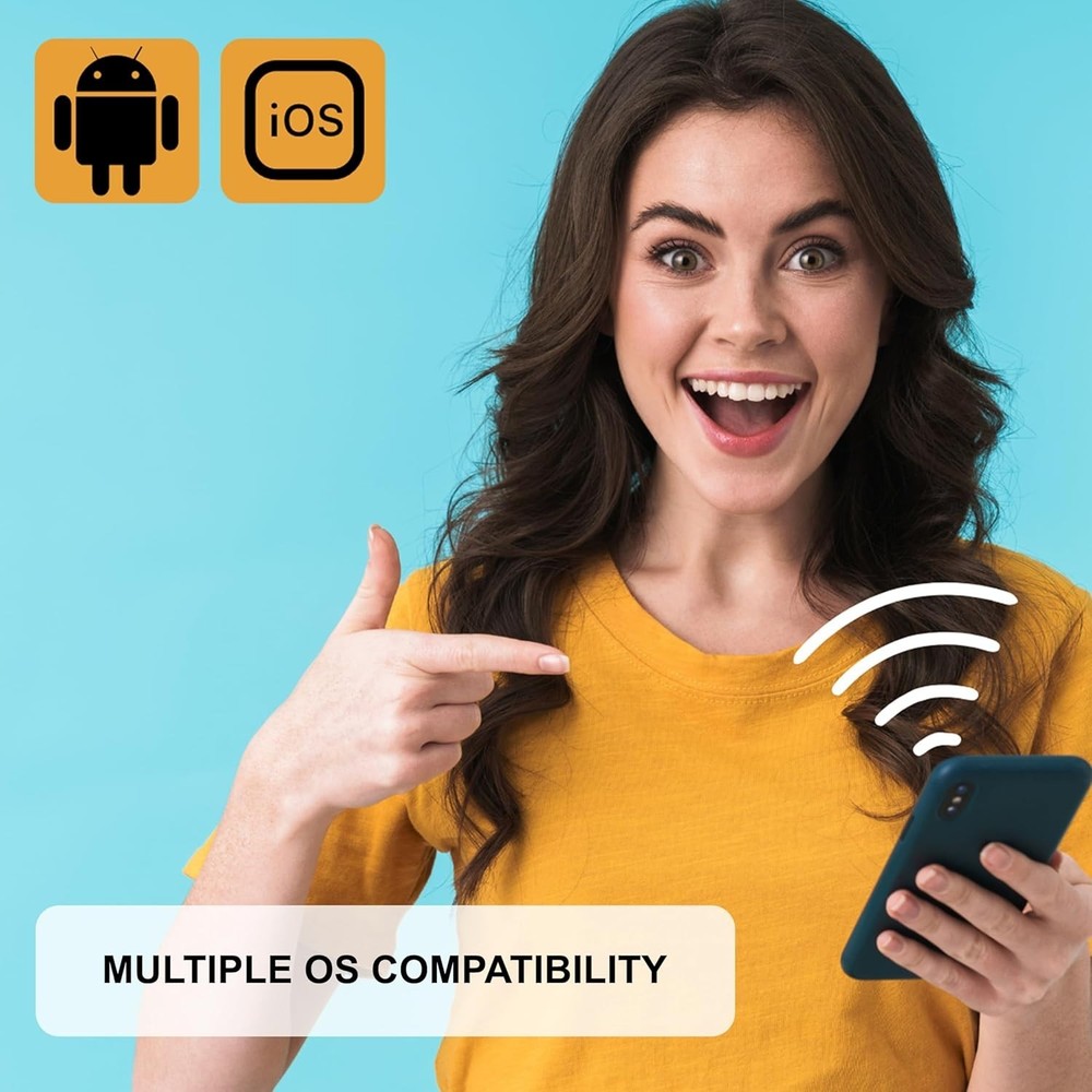 Elegant Wireless Bluetooth Camera Shutter Remote for Stunning Selfies - Blue