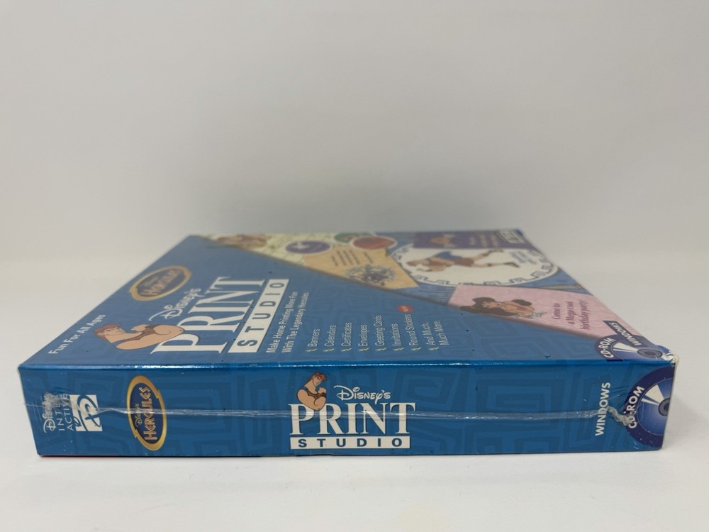 Disney's Print Studio Hercules CD ROM Software Windows 95 Create Banners Diaries