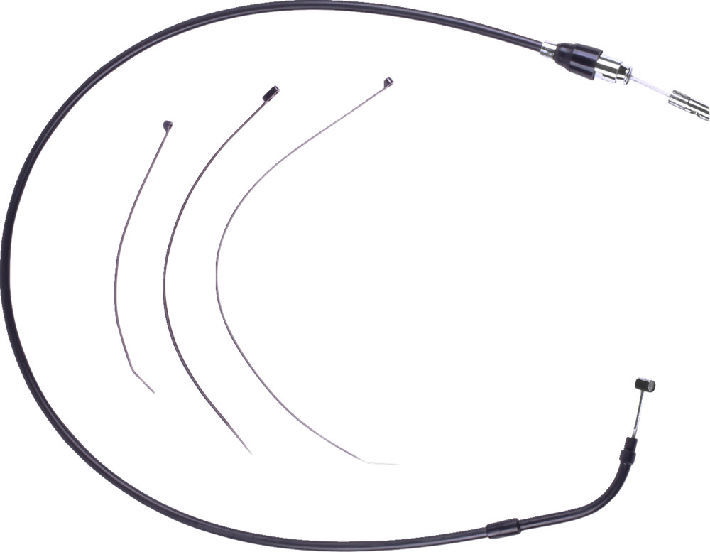 DRAG SPECIALTIES Quick Connect Clutch Cable - Upper - 54" - Black/Chrome