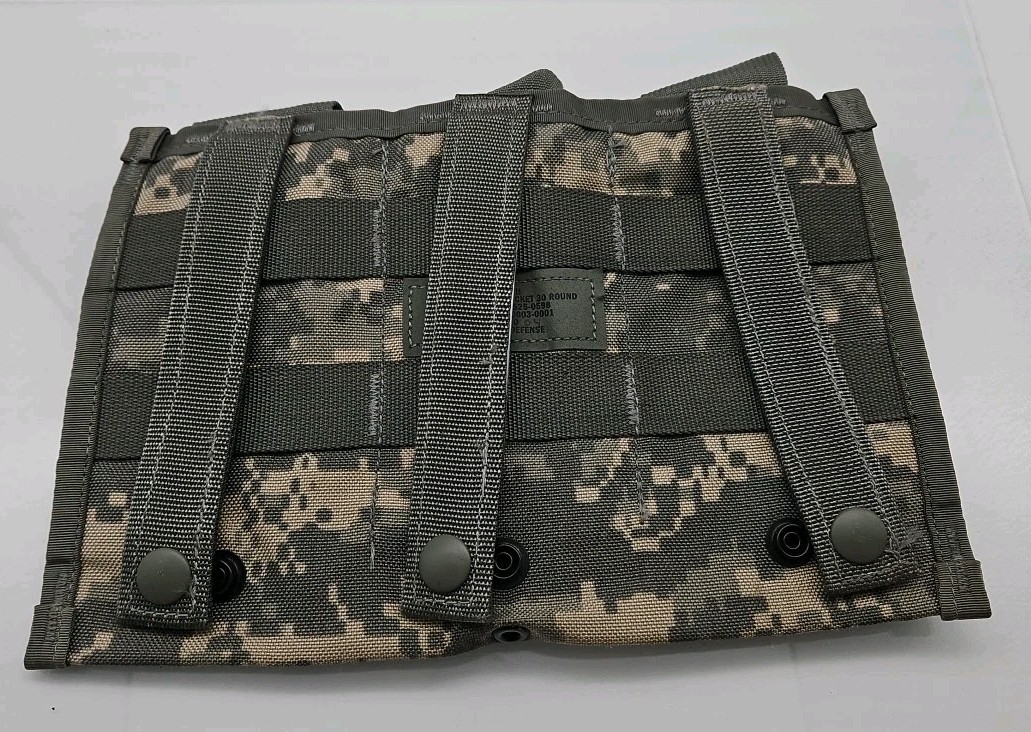 US Military Molle Triple Mag Pouch, ACU Digital, 8465-01-525-0598 New