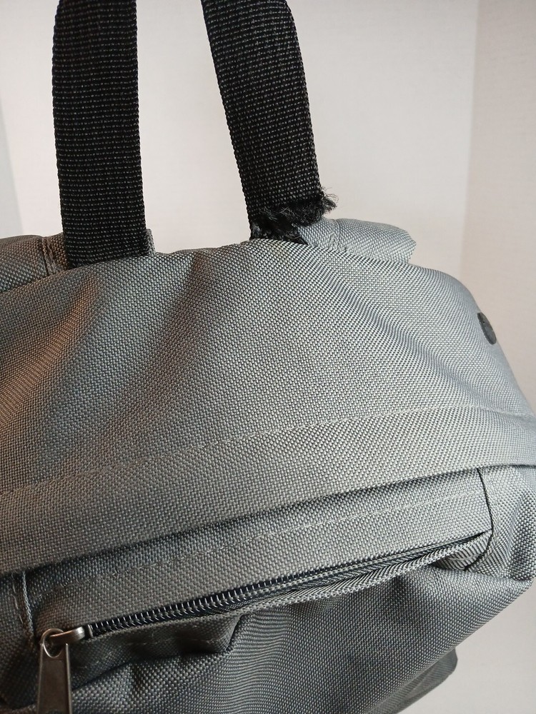 Dome Backpack Gray Headphone Jack Striped Inside Unisex