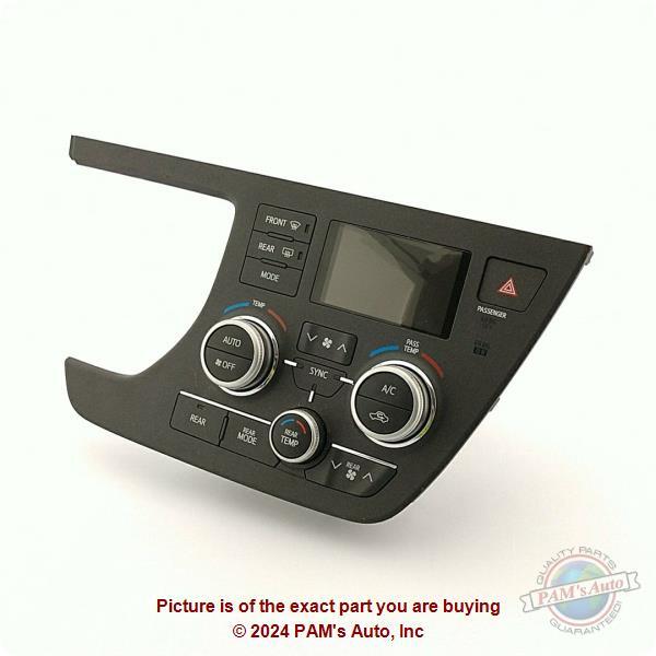 Used A/C Selector Switch fits: 2015 Toyota Sienna automatic temperature control