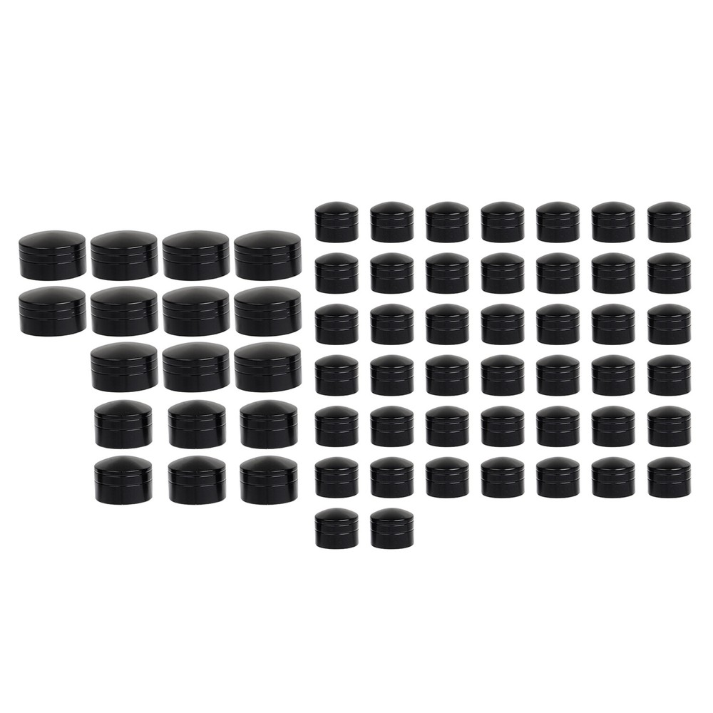 Black CNC Engine Bolt Topper Caps Covers For Harley Electra Glide Classic FLHTC