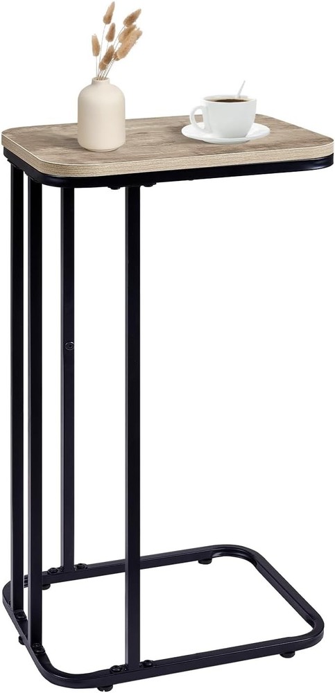 C Shaped End Table 27 Inches High Small Side Table Sofa & Bed Couch Table That