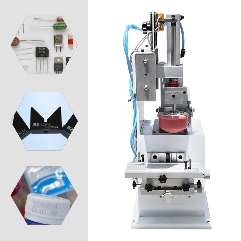 Pad Printing Embossing Machine Pneumatic Cup Stamping Sealed Ink Press Printer