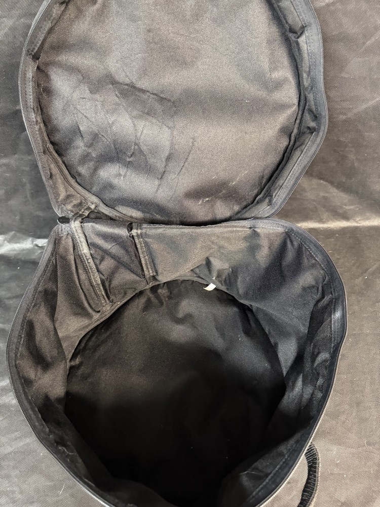 Kaces tom drum bag case, 12" wide x 10" deep. Very good functionally.