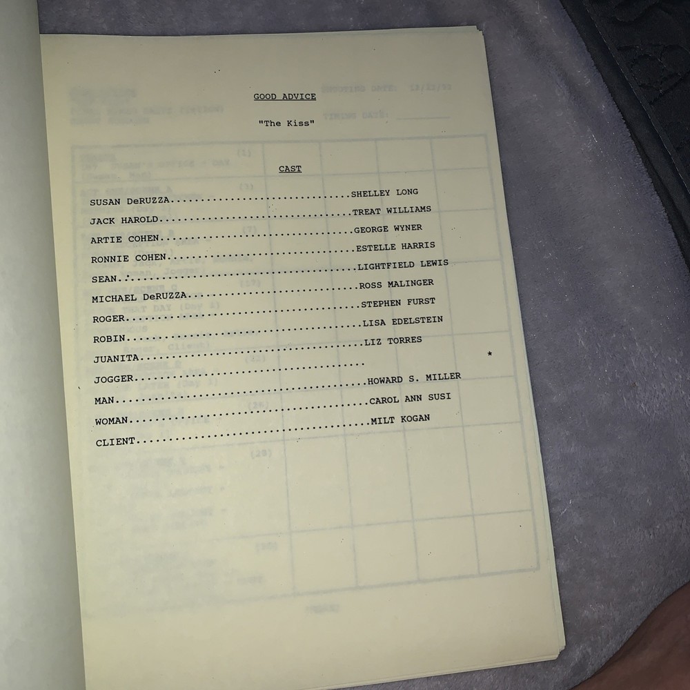 GOOD ADVICE TV SHOW SCRIPT