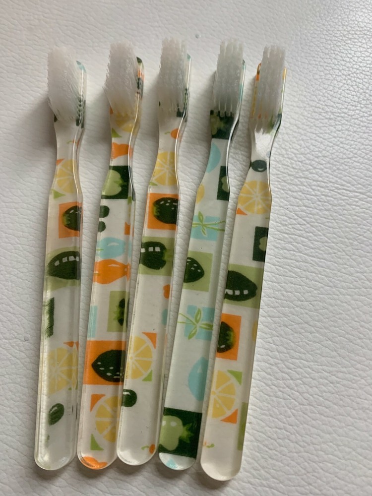 5-PACK FUN Vintage NEW Designer Toothbrush