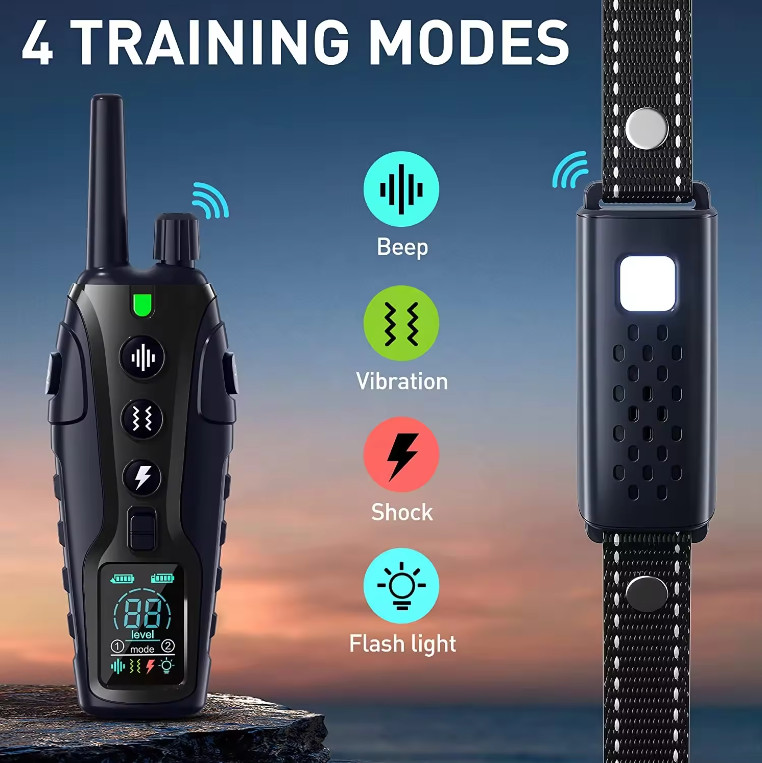 TQT Dog Training Collar - Remote Control 4000FT, 4 Training Modes