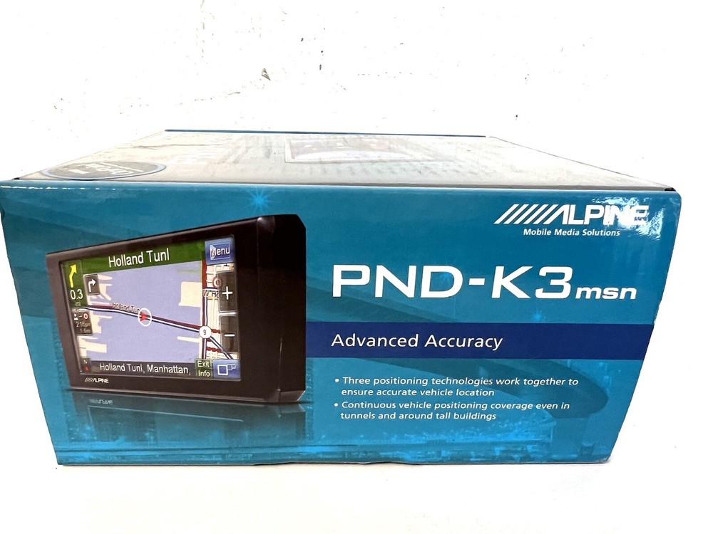 Alpine Electronics PND-K3 MSN Direct Portable Navigation System GPS NEW