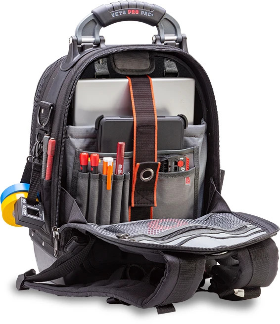 Veto Pro Pac TECH PAC Blackout Large Customizable Backpack