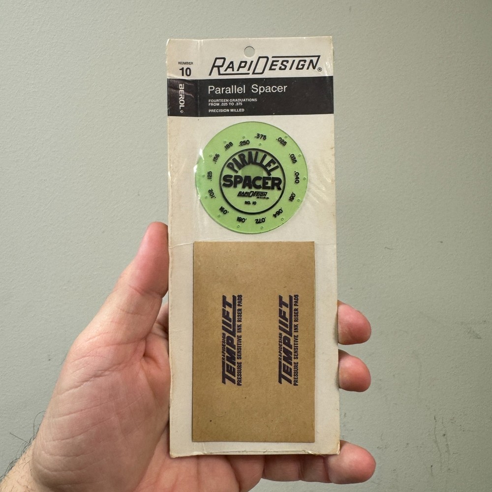 Vintage BEROL RapiDesign No. 10 Parallel Spacer Template NEW / SEALED