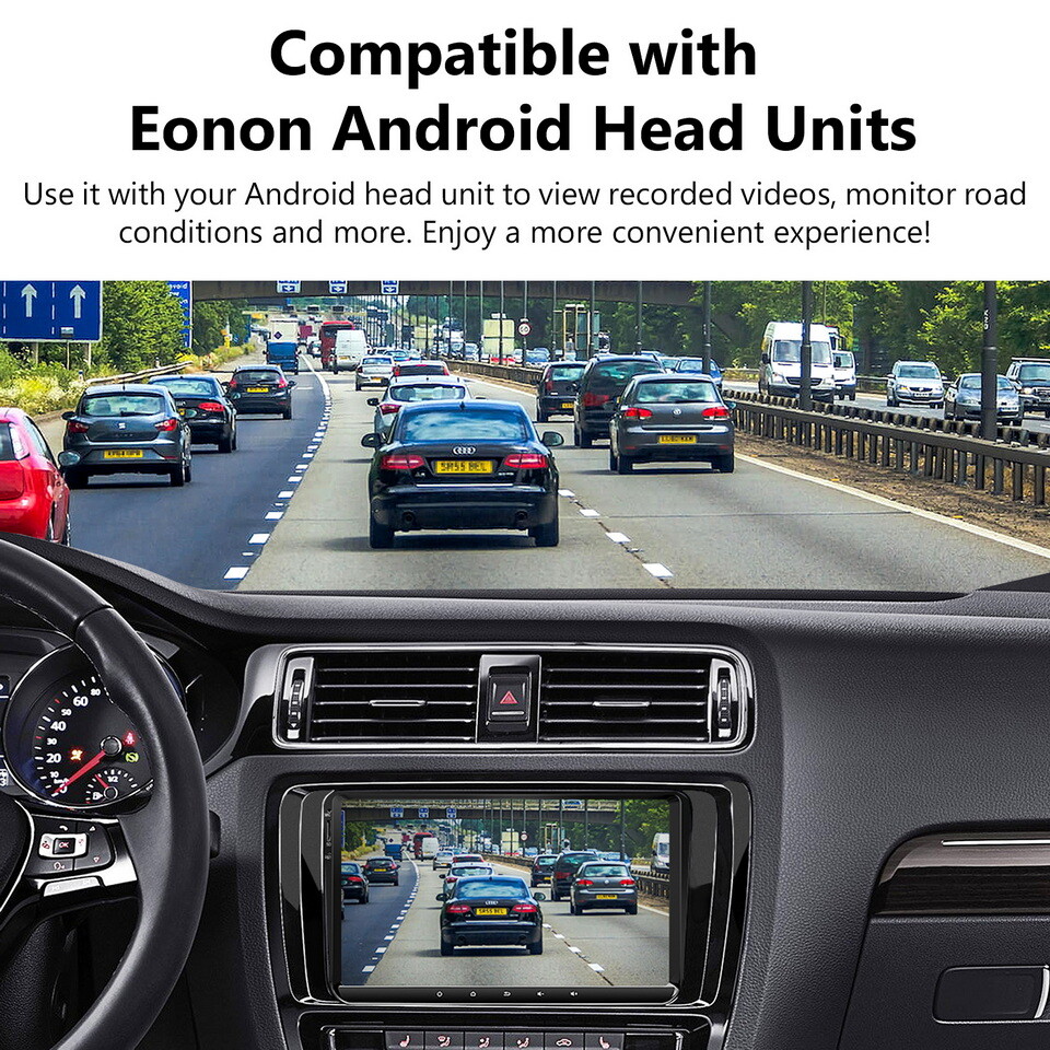 A100 Front Dust Proof Durable USB Dash Camera DVR for Eonon Android Car Stereo