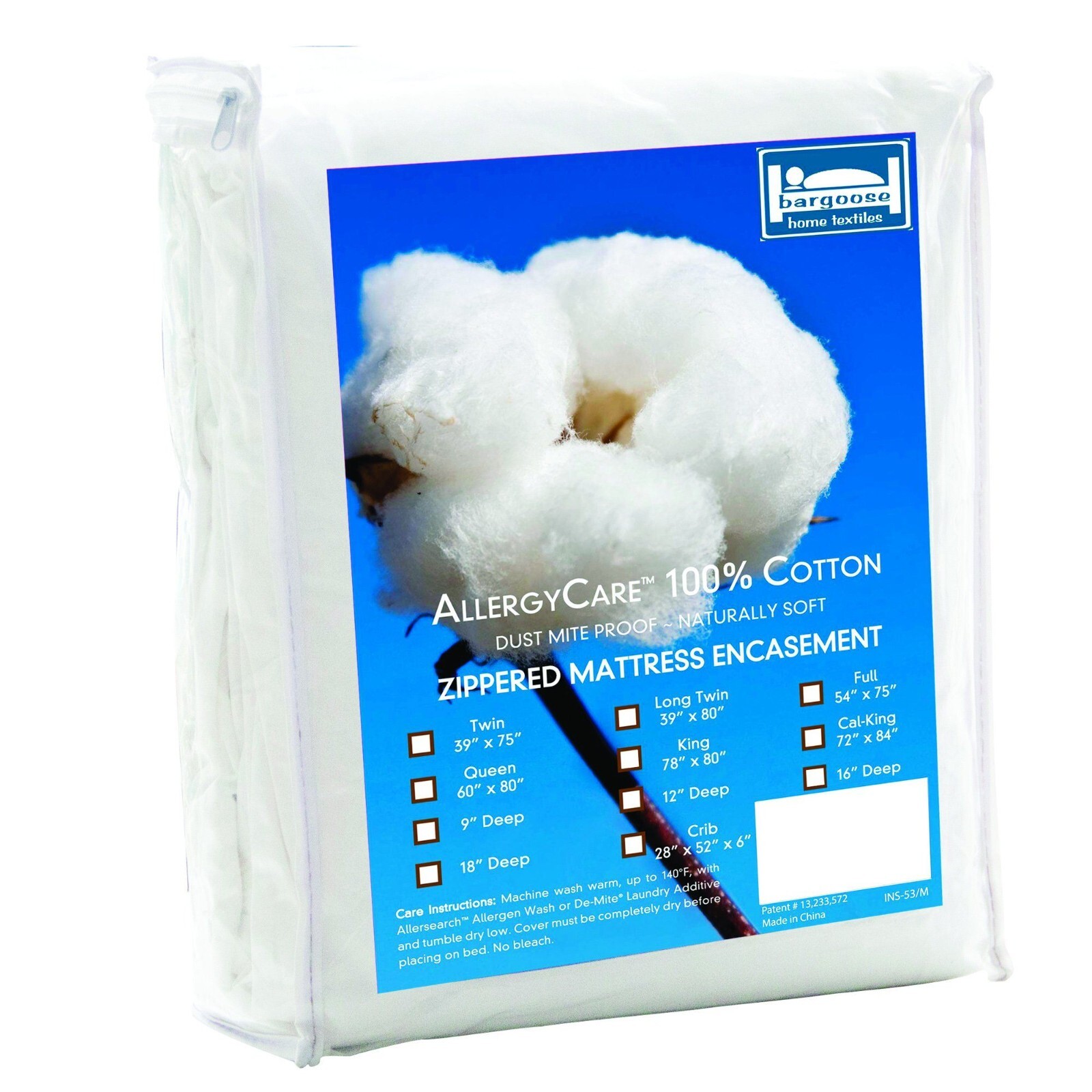 AllergyCare™ Dust Mite Proof Cotton Mattress Protectors