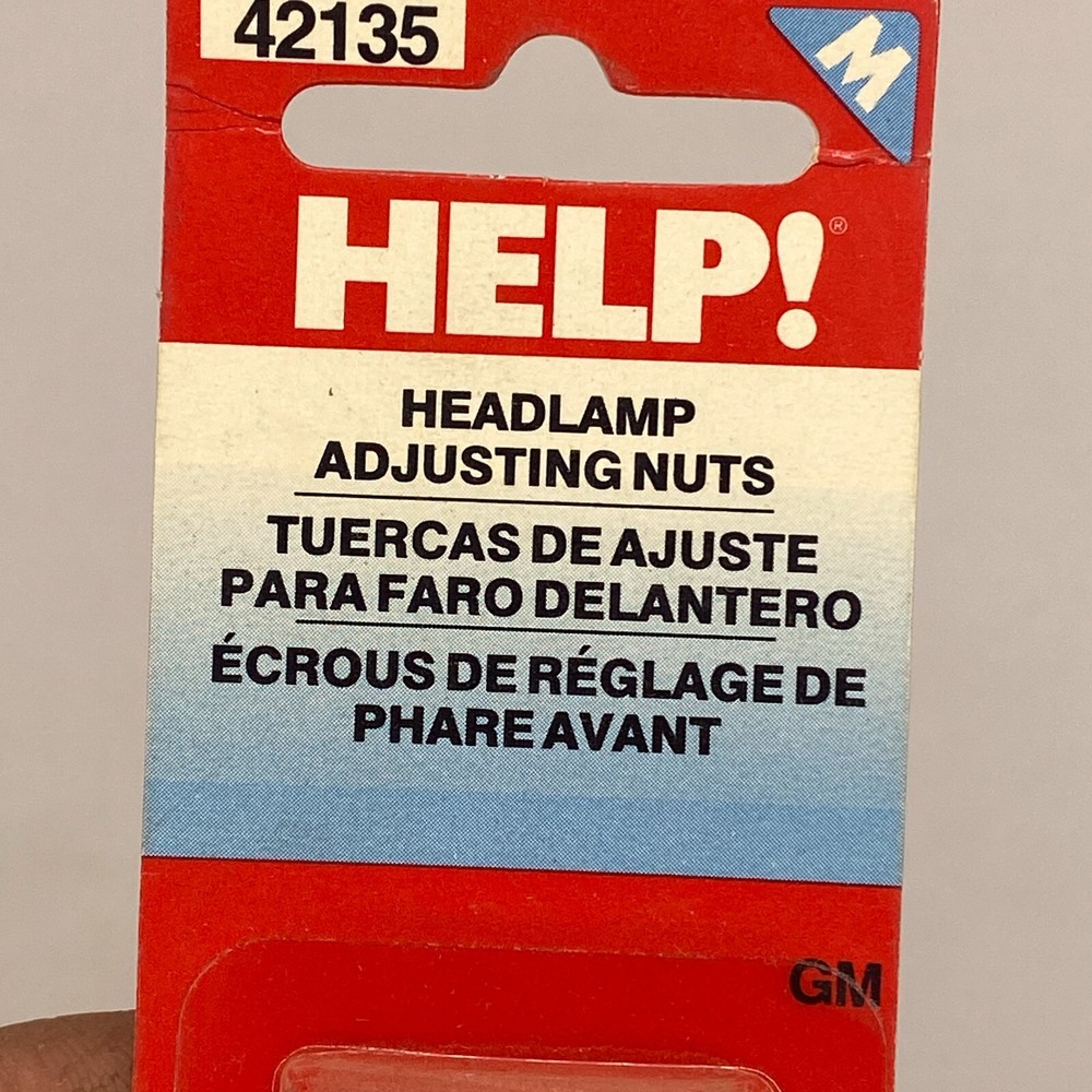 HELP! 42135 Headlamp Adjusting Nuts Motormite GM🔔