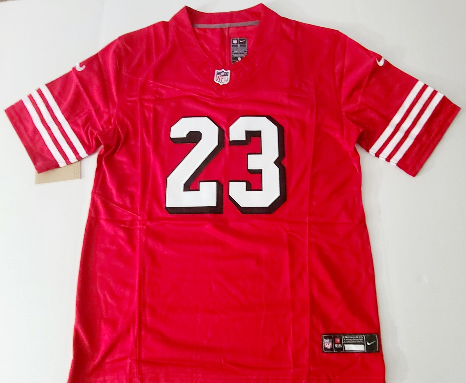 Christian McCaffrey #23 Alt Red 49ers Stitched Men's Jerseys