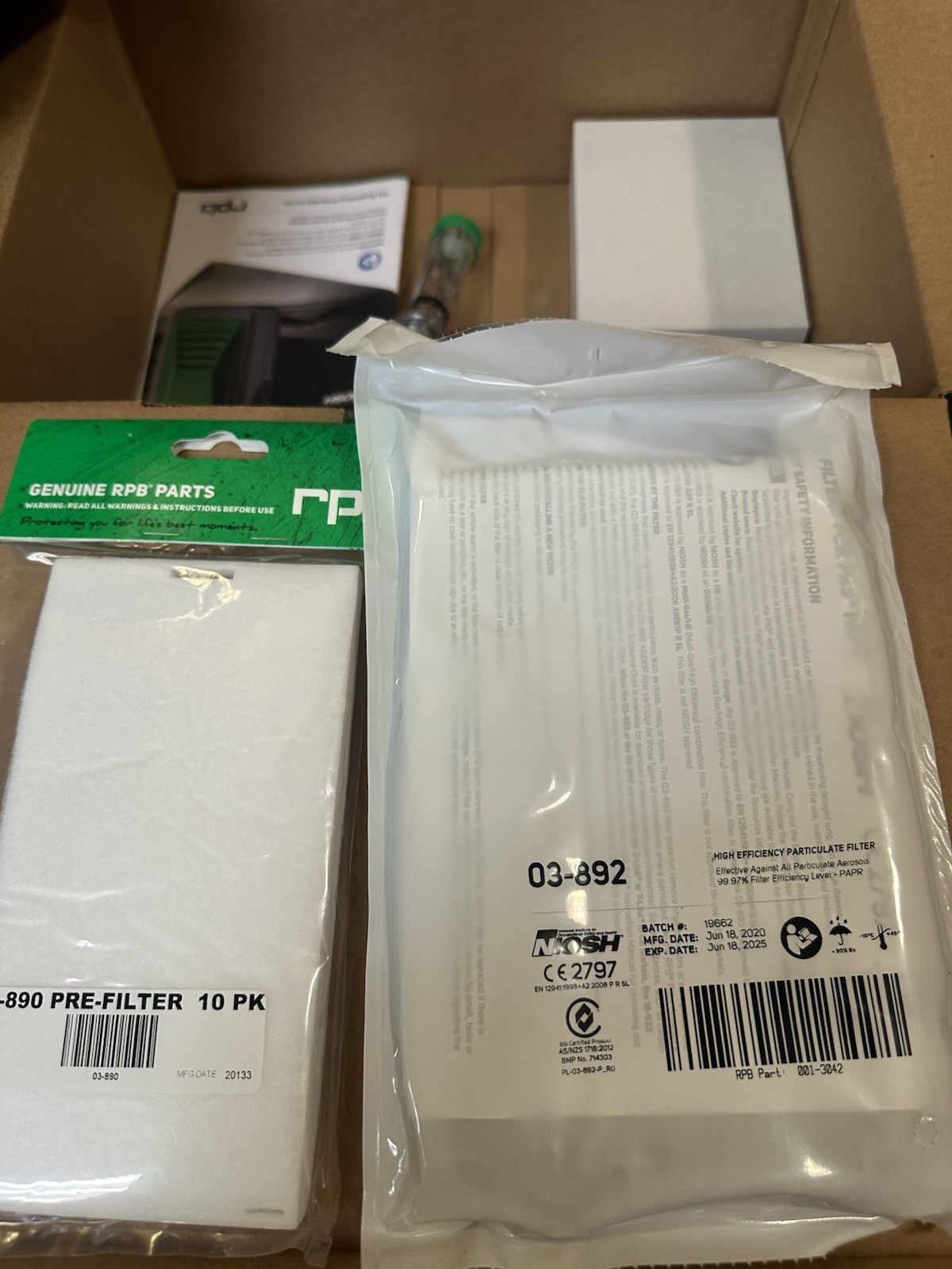 RPB Safety PX5 PAPR Powered Air Purifying Respirator Kit 03-801